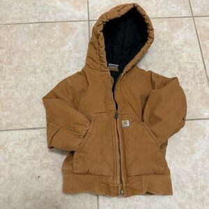 Carhartt Tan Hooded Jacket Kids 4T